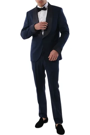 PAOLONI Jakkesæt, Herre, Blå, XL, Uld, Single Breasted Suits