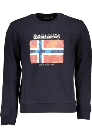 Napapijri Sweathshirts & Hoodies, Herre, Blå, 2XL, Bomuld, Sweatshirts