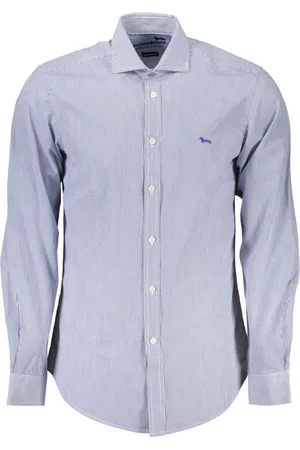 HARMONT&BLAINE Skjorte, Herre, Blå, 2XL, Bomuld, Polo Bluser