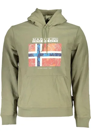 Napapijri Sweathshirts & Hoodies, Herre, Grøn, XS, Bomuld, Hoodies