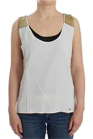 Costume National Top, Dame, Hvid, M, Uld, Ærmeløse toppe