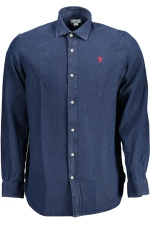 U.S. Polo Assn. Skjorte, Herre, Blå, L, Bomuld, Polo Bluser