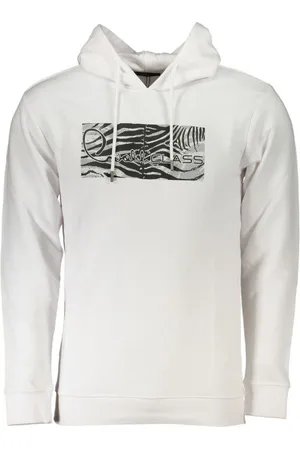 Roberto Cavalli Sweathshirts & Hoodies, Herre, Hvid, XL, Bomuld, Hoodies