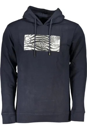 Roberto Cavalli Sweathshirts & Hoodies, Herre, Blå, S, Bomuld, Hoodies
