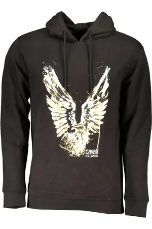 Roberto Cavalli Sweathshirts & Hoodies, Herre, Sort, 3XL, Bomuld, Hoodies