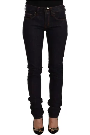 Gianfranco Ferré Jeans, Dame, Sort, W25, Bomuld, Slim-fit Jeans