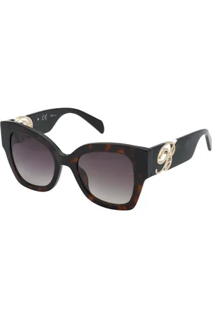 BLUMARINE Tilbehør, Dame, Brun, 51 MM, Uld, Solbriller