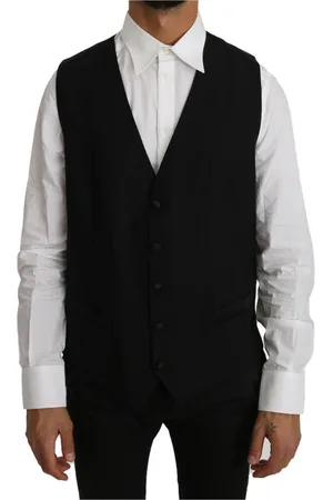 Dolce & Gabbana Jakkesæt, Herre, Sort, M, Uld, Vests