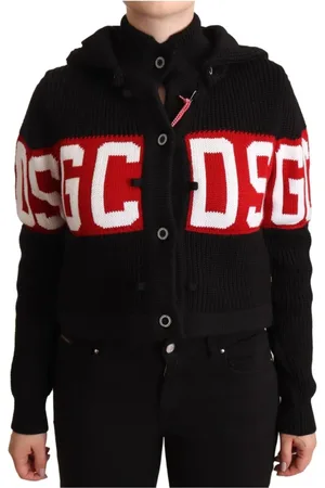 GCDS Strik, Dame, Sort, S, Uld, Cardigans