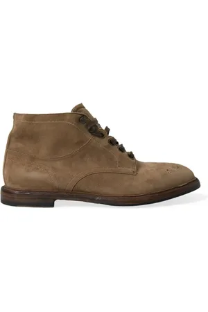 Dolce & Gabbana Sko, Herre, Brun, 41 1/2 EU, Læder, Ankelstøvler