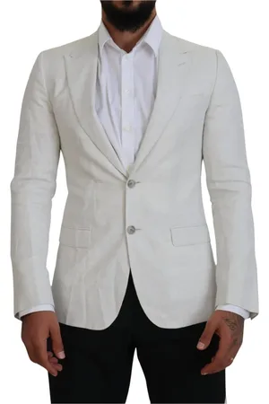 Dolce & Gabbana Jakke, Herre, Hvid, XS, Polyester, Blazers