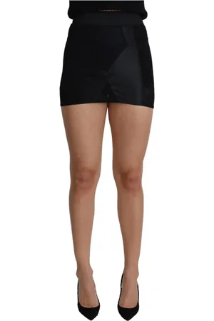 Dolce & Gabbana Nederdel, Dame, Sort, 3XS, Nylon, Sort Blonde Mini Nederdel