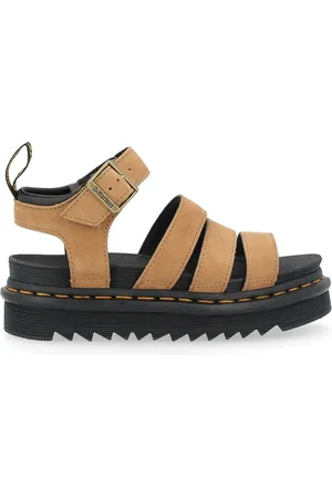 Dr. Martens Sko, Dame, Brun, 40 EU, Læder, Savannah Nubuck Blaire Sandaler