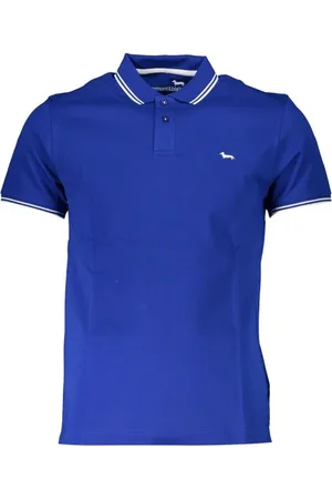 HARMONT&BLAINE Top, Herre, Blå, 2XL, Bomuld, Polo Bluser
