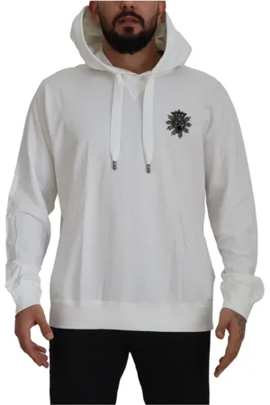 Dolce & Gabbana Sweathshirts & Hoodies, Herre, Hvid, 3XL, Bomuld, Hoodies