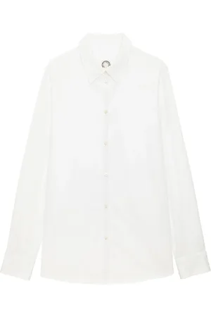Inès de la Fressange Bluser & Skjorter, Dame, Hvid, 2XS, Bomuld, Blouses & Bluser