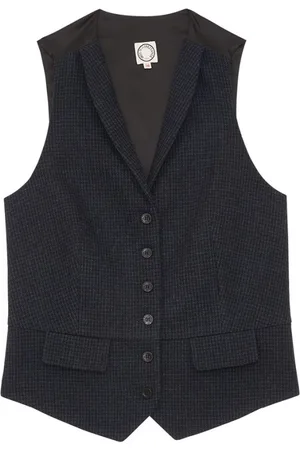 Inès de la Fressange Jakke, Dame, Blå, XL, Uld, Blouses & Bluser