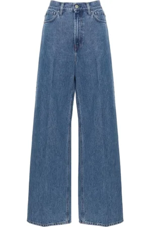Totême Jeans, Dame, Blå, W29, Bomuld, Wide Jeans