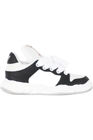 MIHARA YASUHIRO Sko, Herre, Sort, 42 EU, Læder, Perforerede Læder Wayne Sneakers
