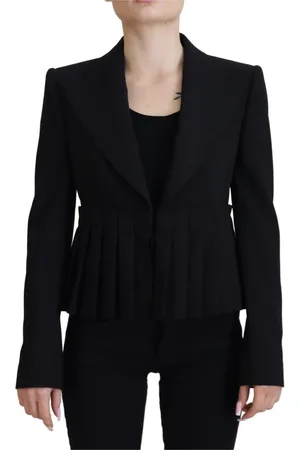 Dolce & Gabbana Jakke, Dame, Sort, 2XS, Uld, Blazers