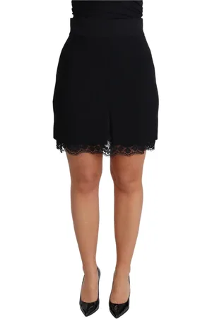 Dolce & Gabbana Nederdel, Dame, Sort, XS, Uld, Short Skirts