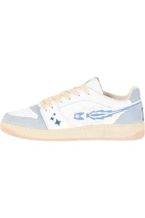 ENTERPRISE JAPAN Sko, Herre, Hvid, 40 EU, Læder, Læder Sneakers med Gummisål