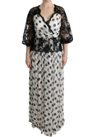 Dolce & Gabbana Kjole, Dame, Flerfarvet, XS, Uld, Maxi Dresses