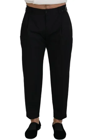 Dolce & Gabbana Bukser, Herre, Sort, S, Bomuld, Suit Bukser
