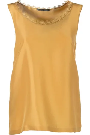 Alberta Ferretti Top, Dame, Brun, 2XS, Ærmeløse toppe