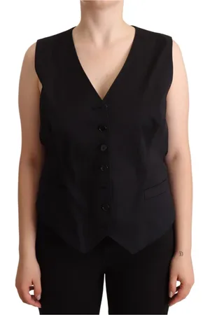 Dolce & Gabbana Jakke, Dame, Sort, XL, Bomuld, Vests