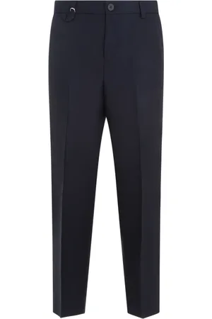 Jacquemus Bukser, Herre, Blå, L, Uld, Mørkeblå Cabri Bukser