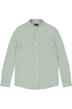 Butcher of Blue Skjorte, Herre, Grøn, 2XL, Clean Langærmet Grøn Skjorte