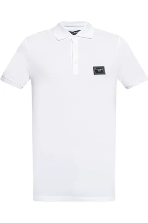 Dolce & Gabbana Top, Herre, Hvid, S, Bomuld, Bomuldspolo