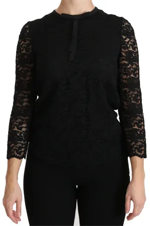 Dolce & Gabbana Bluser & Skjorter, Dame, Sort, XS, Blouses