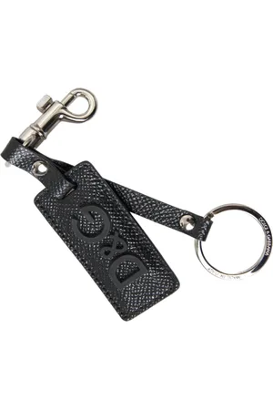 Dolce & Gabbana Tilbehør, unisex, Sort, ONE SIZE, Læder, Keyrings