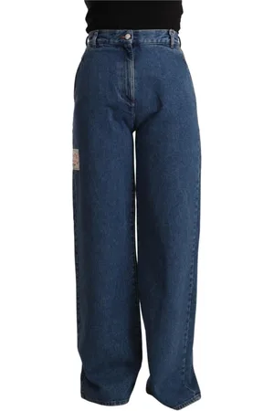 GCDS Jeans, Dame, Blå, W28, Loose-fit Jeans