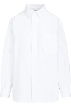 Bottega Veneta Bluser & Skjorter, Dame, Hvid, 3XS, Bomuld, Hvid bomuldsskjorte