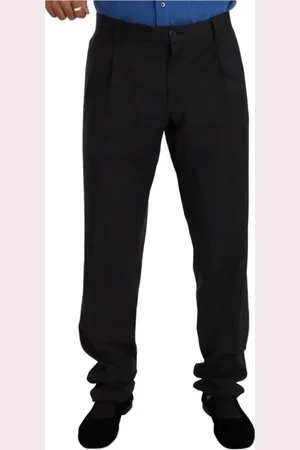 Dolce & Gabbana Bukser, Herre, Sort, 2XL, Uld, Suit Bukser