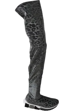 Dolce & Gabbana Sko, Dame, Flerfarvet, 35 EU, Over-knee Støvler