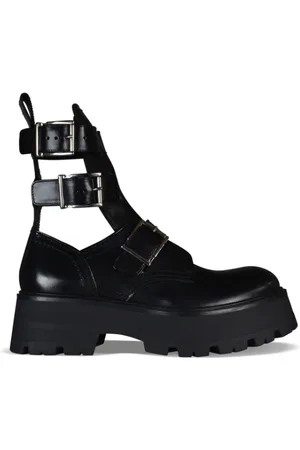Alexander McQueen Sko, Dame, Sort, 39 EU, Læder, Støvler