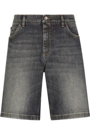 Dolce & Gabbana Shorts, Herre, Blå, XL, Denim, Lysblå Stretch Denim Shorts