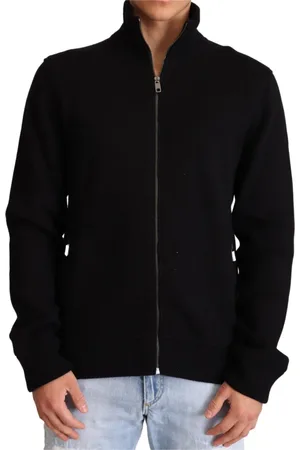 Dolce & Gabbana Strik, Herre, Sort, S, Uld, Cardigans