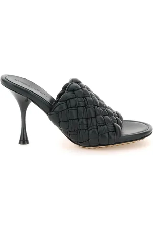 Bottega Veneta Sko, Dame, Grøn, 38 1/2 EU, Læder, Dot Wave Læder Mules