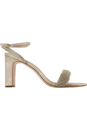 Loeffler Randall Sko, Dame, , 35 EU, Læder, Rhinestone Almond Toe Sandaler - Cappuccino Læder