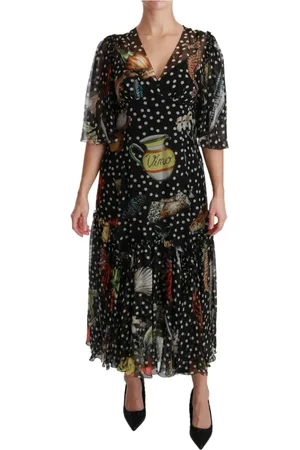 Dolce & Gabbana Kjole, Dame, Flerfarvet, S, Maxi Dresses