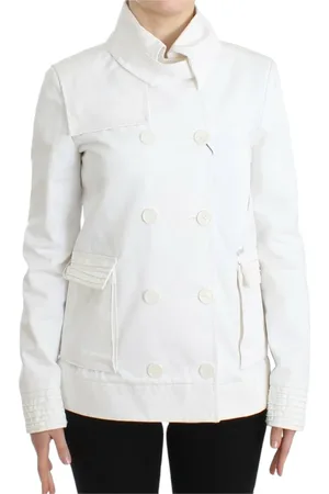 Gianfranco Ferré Jakke, Dame, Hvid, XS, Bomuld, Light Jackets