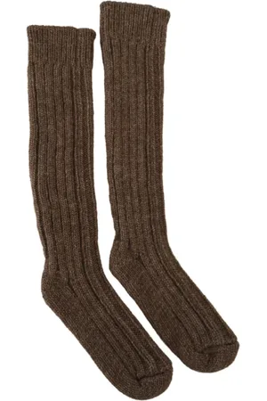 Dolce & Gabbana Undertøj, Dame, Brun, ONE SIZE, Uld, Socks