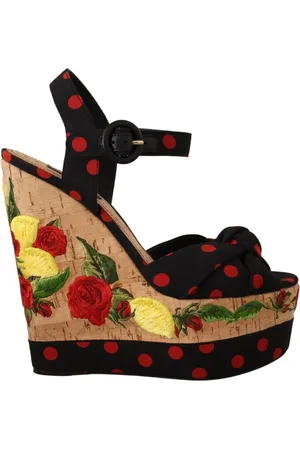 Dolce & Gabbana Sko, Dame, Flerfarvet, 37 EU, Læder, Wedges