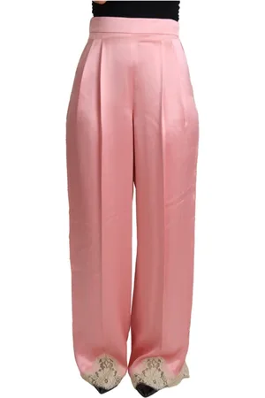 Dolce & Gabbana Bukser, Dame, Lyserød, 2XS, Bomuld, Wide Bukser