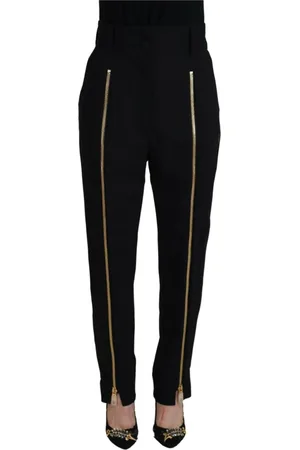 Dolce & Gabbana Bukser, Dame, Sort, XS, Uld, Wide Bukser